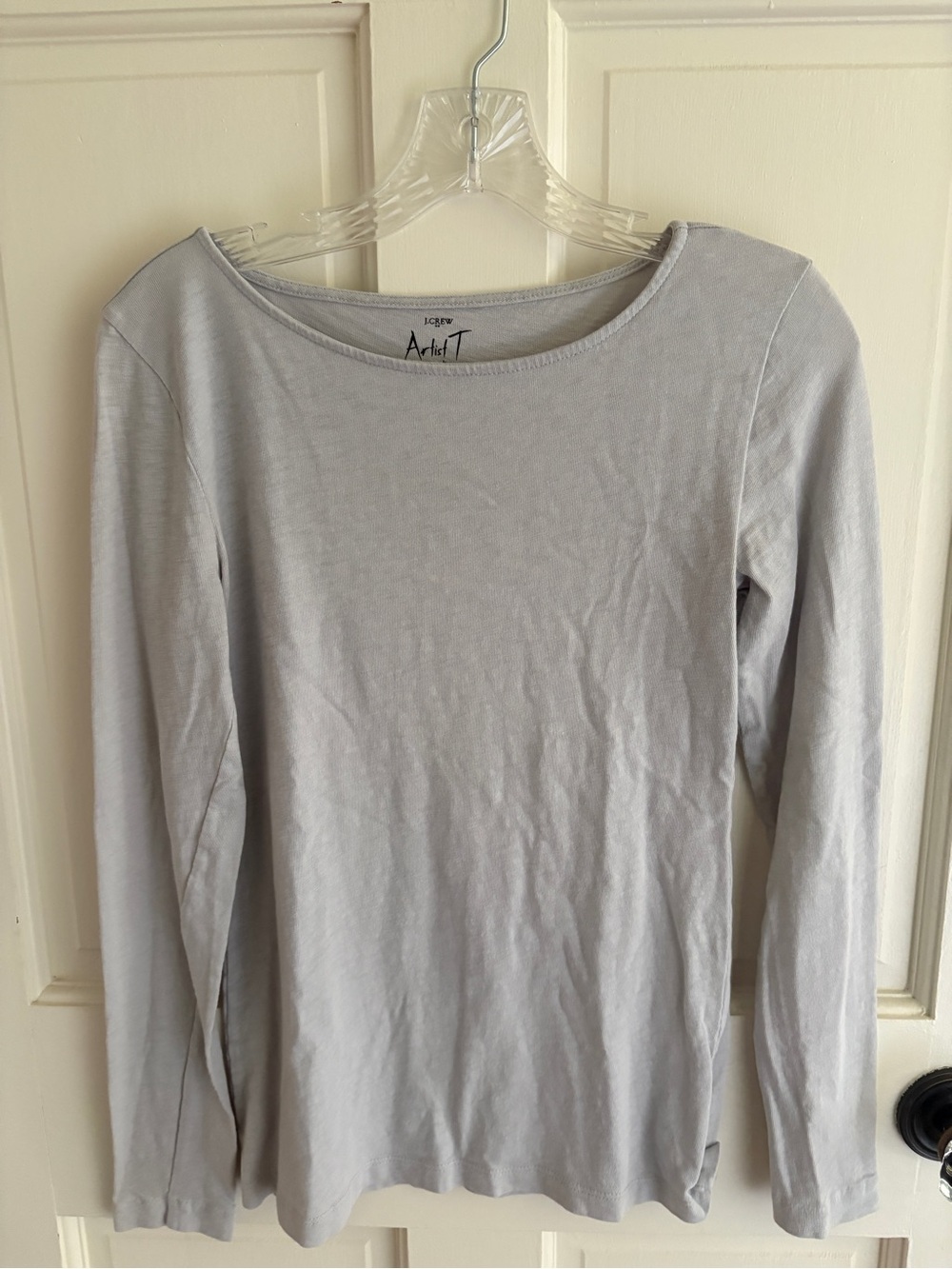 Jcrew Long Sleeved Artist Tee in light gray